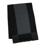 シルクタッチ マフラー 刺しゅう入り ベーシック メンズ レディース