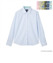 【TOKYO SHIRTS×HIBIYA KADAN】 透け防止 ワイド 長袖 形態安定 レディースシャツ