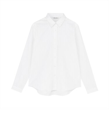 【Pitta Re:)】 ふわっとガーゼシャツ レギュラーシルエット 長袖 綿100% レディース カジュアルシャツ