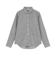 【Pitta Re:)】 ふわっとガーゼシャツ レギュラーシルエット 長袖 綿100% レディース カジュアルシャツ