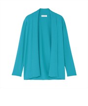 ニット ドライレーヨン 前立てリブ トッパーカーディガン レディース