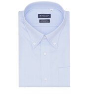 【超形態安定】【接触冷感】 ボタンダウン 半袖 形態安定 綿100% ワイシャツ 大きいサイズ