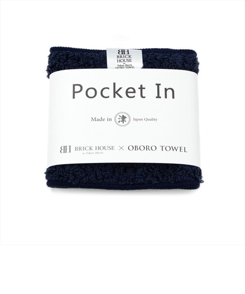 【BRICK HOUSE×OBORO TOWEL】ハンカチ タオル ポケットイン メンズ レディース