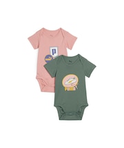 ベビー ミニキャット ニューボーン 2パック グラフィック ロンパース セット 56-80cm Newborn 2-Pack Bodysuit Set