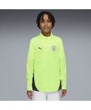 キッズ 2025-26 マンチェスターシティ FC 1/4 ジップトップ 128-164cm MCFC Training 1/4 Zip Top Jr