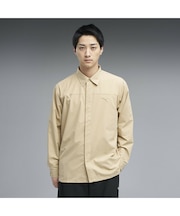 メンズ ESS エレベーテッド ウーブン 長袖 シャツ WOVEN SHIRT JACKET