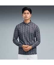 メンズ ゴルフ FOG グラフィック 長袖 ポロシャツ GRAPHIC POLO L/S