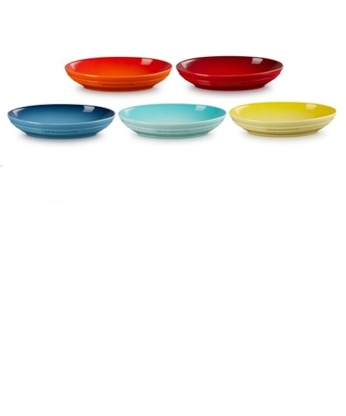 【&mall限定】レジェ・オーバル・デッシュ23cm×5個セット(レインボー)
