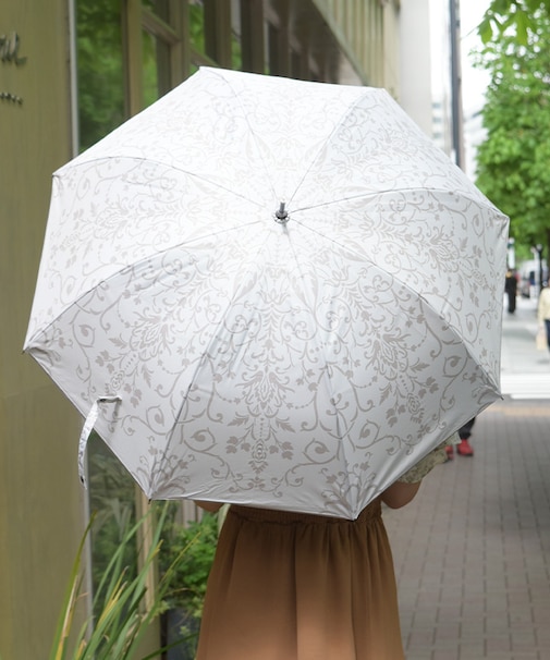 ダマスク柄晴雨兼用ショート傘