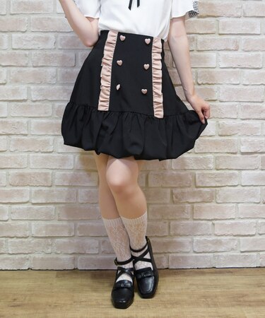 ハイウエストバルーンミニスカート