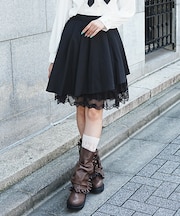イレヘムプリーツミドルスカート