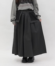 メッシュデザインフレアパンツ