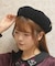 アンティークピン付きベレー