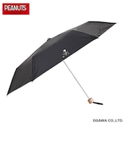 PEANUTS/One'sPlusの晴雨兼用折りたたみ日傘【クッキング(ワンポイントプリント)】