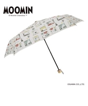 MOOMIN/One'sPlusの雨晴兼用折りたたみ雨傘【ムーミン/フレーム】