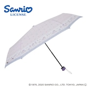 サンリオ 手開き折りたたみ傘 レディース 55cm 6本骨 サンリオ マイメロディ/いちごのお部屋 はっ水 安全カバー付 90507