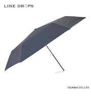 LINEDROPS 晴雨兼用日傘 手開き折りたたみ傘 レディース メンズ キッズ UVカット率&遮光率99%以上 遮熱効果付き 軽量 191g 55cm 6本骨 ラインドロップス Night Flight はっ水 携帯しやすい 持ち運び便利 安全手開き 57190