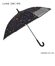 キッズ晴雨兼用50cm 長傘 プリント/星座