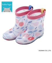 kukkahippo レインブーツ L(19cm) さくらんぼ