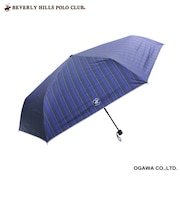 BHPC 紳士70cm 晴雨兼用折傘/ストライプネイビー
