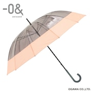 ゼロボーダー 12本骨POE切継ぎ雨傘 60㎝ オレンジ