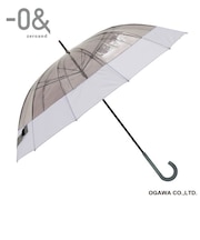 ゼロボーダー 12本骨POE切継ぎ雨傘 60㎝ パープル