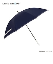 グログランリボン×ステッチ 晴雨兼用傘 ネイビー