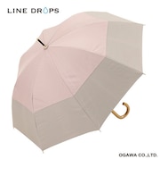 長傘 晴雨兼用 centelleo(センテリオ) バイカラー 手開き式 50cm UVカット率99.9%以上 遮光率100% 遮熱効果 はっ水加工 PK 57339
