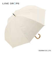 長傘 晴雨兼用 centelleo(センテリオ) マリン グログランテープ 手開き式 50cm UVカット率99.9％以上 遮光率100％ 遮熱効果 はっ水加工 OW(lace) 57309