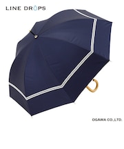 長傘 晴雨兼用 centelleo(センテリオ) マリン グログランテープ 手開き式 50cm UVカット率99.9%以上 遮光率100% 遮熱効果 はっ水加工 NV(lace) 57310