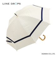 長傘 晴雨兼用 centelleo(センテリオ) マリン グログランテープ 手開き式 50cm UVカット率99.9%以上 遮光率100% 遮熱効果 はっ水加工 OW(P3) 57359