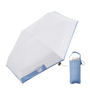 折りたたみ傘 晴雨兼用 LINEDROPS 50cm 手開き式 UVカット率99.9%以上 遮光率99.9%以上 遮熱効果 韓国 キルティング生地 レディース ブルーグレー 57472