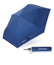 折りたたみ傘 晴雨兼用 innovator 55cm ワンタッチ 自動開閉 安全飛び出し防止機能付き UVカット率99.9%以上 遮光率99.9%以上 遮熱効果 はっ水加工 ディープブルー 18758