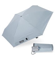 折りたたみ傘 晴雨兼用 innovator 53cm 手開き式 UVカット率100% 遮光率100% 遮熱効果 はっ水加工 コンパクト カラビナ付き バックルパーツ付き ペールブルー 18769