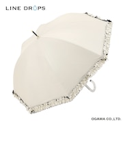 長傘 晴雨兼用 centelleo(センテリオ) フリルパラソル 手開き式 50cm UVカット率99.9%以上 遮光率100% 遮熱効果 はっ水加工 OW 57327