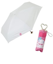 折りたたみ傘 晴雨兼用 日傘 サンリオ 50cm 手開き式 UVカット率100% 遮光率99.99%以上 遮熱 はっ水 安全カバー カラビナつき コンパクト 56257 56258 56259