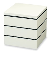 【当商品送料無料】重箱 仕切り 通販 シンプル 3段 お重 18cm ランチボックス ファミリーサイズ お重箱 おせち お花見 行楽 ピクニック
