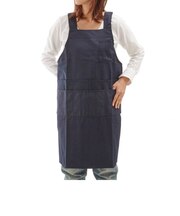 【当商品送料無料】エプロン 撥水加工 通販 ショートエプロン 撥水 はっ水 H型エプロン ショート丈 膝丈 無地 シンプル 撥水加工エプロン