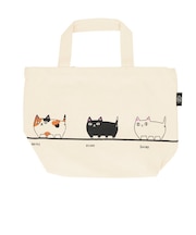 【当商品送料無料】ミニトートバッグ キャンバス 通販 猫 猫3兄弟 小さめ ミニ 小 かわいい 布 レディース ランチバッグ 猫三兄弟 ネコ ねこ