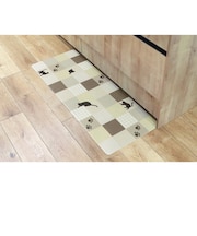 【当商品送料無料】キッチンマット 拭ける 45×120 通販 おしゃれ pvc 120cm 台所マット 台所用品 チェック 猫 ねこ スターライト