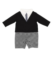 【当商品送料無料】アエナック ロンパース aenak 通販 フォーマル 男の子 ベビー服 Vネックロンパース 冬 秋冬 かわいい ネクタイ 70cm