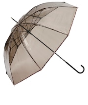 【当商品送料無料】because ビコーズ ビニール傘 オシャレ 通販 雨傘 長傘 お花型 花びら クリアアンブレラ クリア 透明 58cm