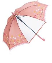 【当商品送料無料】子供 傘 55cm 女の子 通販 子供用 長傘 ジャンプ傘 子ども キッズ おしゃれ かわいい 小学生 こども 透明窓 雨傘