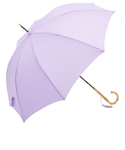 【当商品送料無料】ビコーズ 傘 because 通販 雨傘 長傘 晴雨兼用 UVカット 日傘 58cm 58センチ 手開き バンブーハンドル かさ
