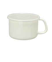 【当商品送料無料】野田琺瑯 ストッカー 丸型L 通販 野田ホーロー 保存容器 ホーロー 琺瑯容器 みそポット 味噌ポット 持ち手付き 直火 日本製