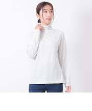 【当商品送料無料】ボトルネック プルオーバー 長袖 通販 Tシャツ カットソー ロンT 長袖Tシャツ タートルネック レディース UVカット