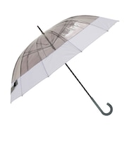 【当商品送料無料】長傘 12本骨 クリア 60cm 通販 雨傘 アンブレラ ビニール傘 軽量 軽い 透明 ポリエステル ゼロアンド -0&