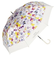 【当商品送料無料】ビニール傘 おしゃれ 通販 花柄 半透明 ジャンプ式 フラワー 61cm グラスファイバー フラワーアンブレラ 雨傘 傘 長雨傘