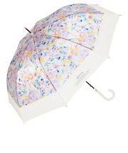 【当商品送料無料】ビニール傘 おしゃれ 通販 花柄 半透明 ジャンプ式 フラワー 61cm グラスファイバー フラワーアンブレラ 雨傘 傘 長雨傘