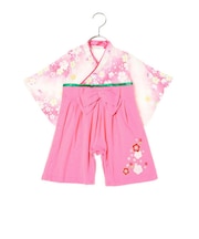 【当商品送料無料】袴 ロンパース 女の子 通販 はかま ハカマ フォーマル 100日祝い 百日祝い お食い初め 赤ちゃん 桜 お宮参り 出産祝い